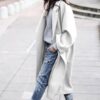 Lässige lange Jacke mit Taschen