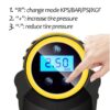 Tragbare digitale LED-Smart-Auto-Luftkompressorpumpe