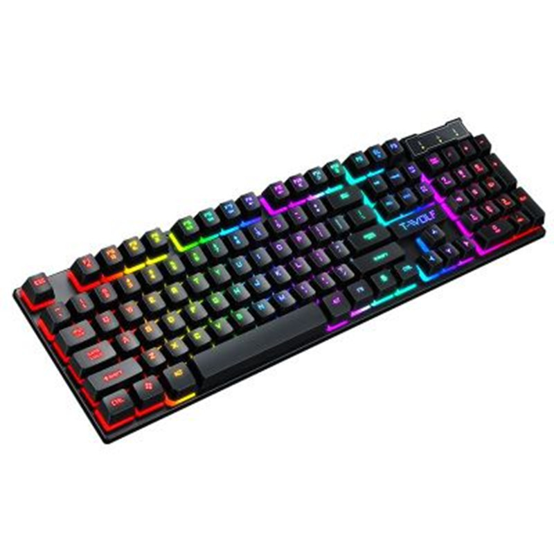 Schwimmender Manipulator für Gaming-USB-leuchtende kabelgebundene Tastatur