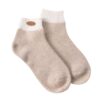 Modische Stricksocken aus reinem Kaschmir