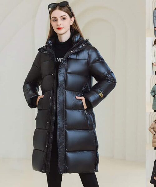 Winterwarmer Kapuzenmantel mit Taschenmode