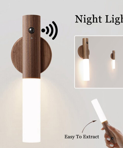 Magnetisches kabelloses LED-USB-Nachtlicht mit PIR-Bewegungssensor
