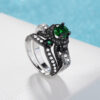 Personalisiertes Punk-Retro-Paarring-Set