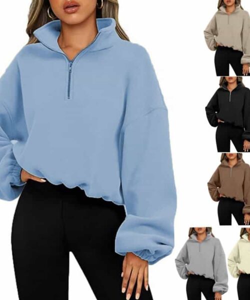 Loose Sport Pullover Hoodie Damen Winter
