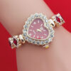 Diamant-Herz-Armbanduhr-Set