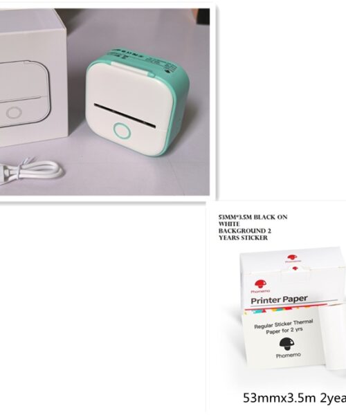 Mini-Thermo-Etikettendrucker Bluetooth für Zuhause & Studenten