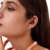 U-förmige hochwertige ovale Ohrringe für Damen