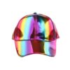 Neues Produkt PU Pure Color Light Version Laser Baseball Cap