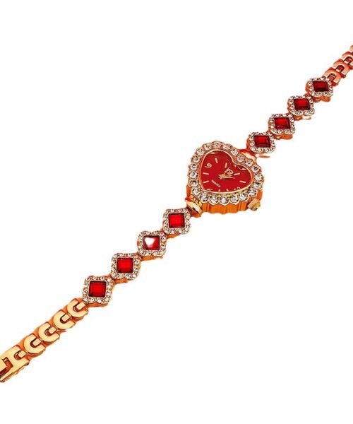 Diamant-Herz-Armbanduhr-Set