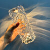 Nordic Crystal USB Tischlampe Touch Dimming Rose Projektor