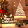 Weihnachtsdekoration 3D-Lampe Acryl-LED-Nachtlichter