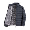 Warme Freizeit-Herren-Daunenjacke aus weißem Graphen-Material