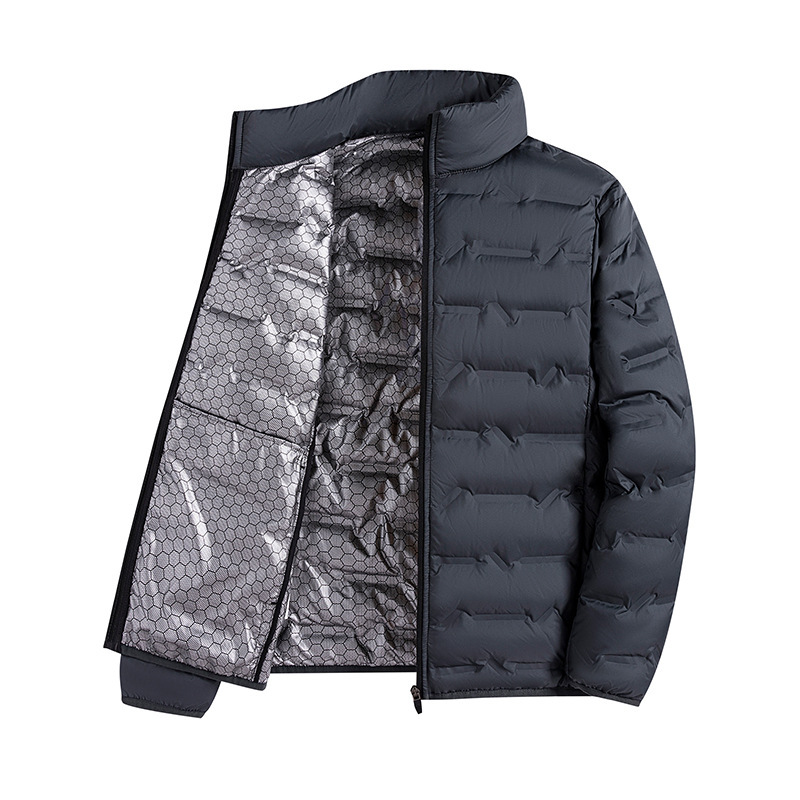 Warme Freizeit-Herren-Daunenjacke aus weißem Graphen-Material