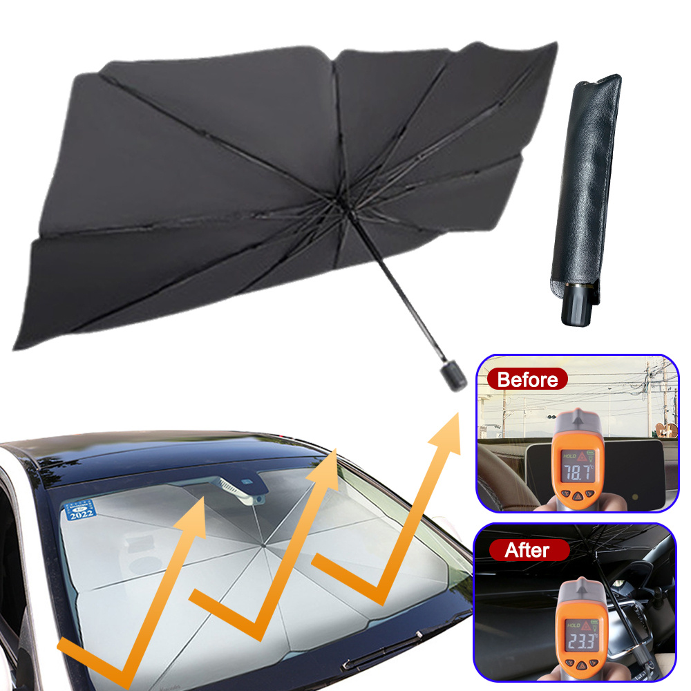 Faltbare Auto-Sonnenschutz-Regenschirm-UV-Schutzabdeckung
