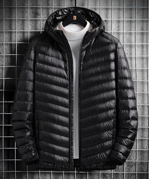 Herren-Baumwolljacke mit Kapuze