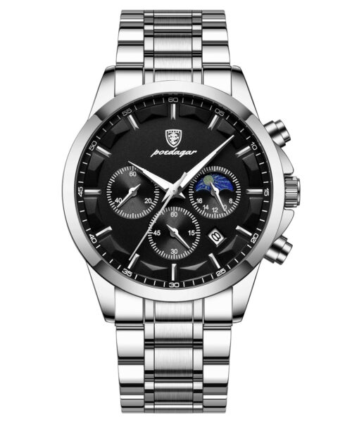 Wasserdichte multifunktionale Herren-Quarzuhr Sport