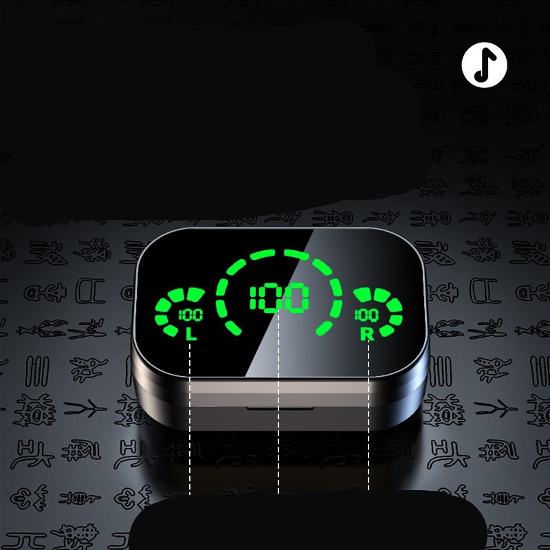 Kabelloses Bluetooth-Headset mit Smart Display und Licht