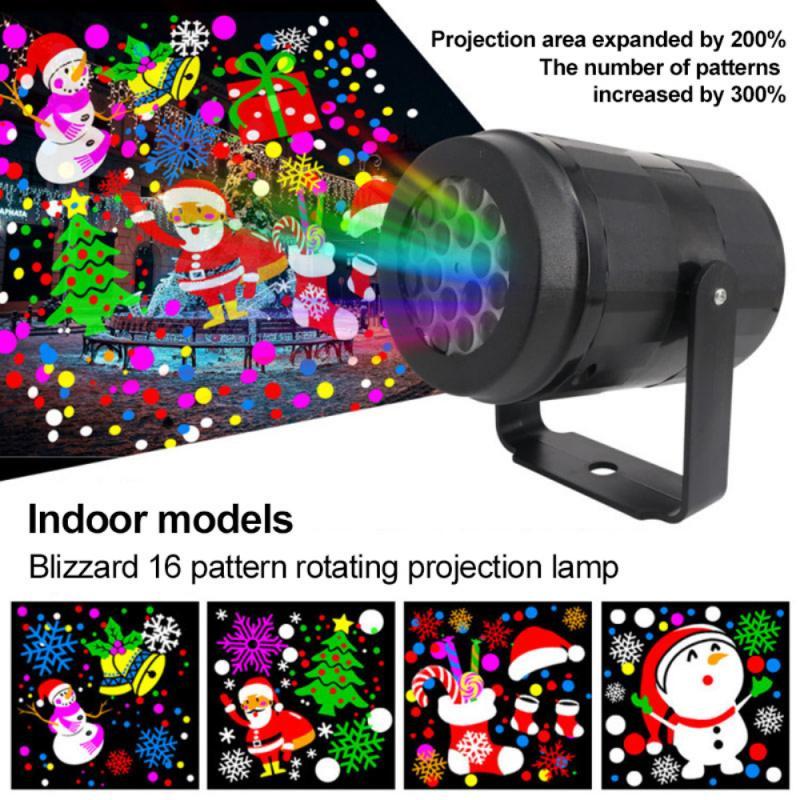 Weihnachtsfeier Lichter Schneeflocke Projektor Licht LED