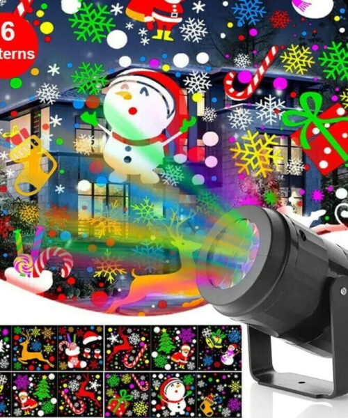 Weihnachtsfeier Lichter Schneeflocke Projektor Licht LED