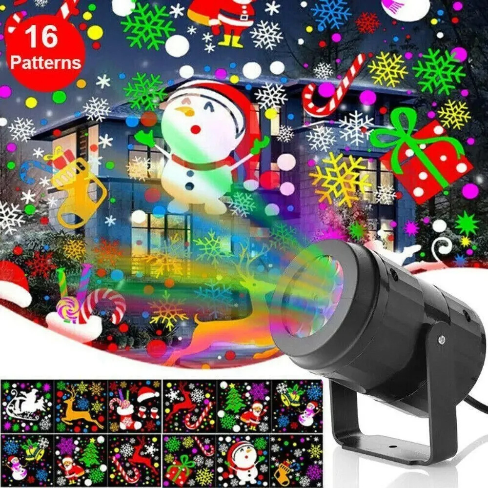 Weihnachtsfeier Lichter Schneeflocke Projektor Licht LED