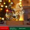Weihnachtsdekoration 3D-Lampe Acryl-LED-Nachtlichter