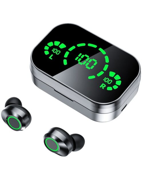 Kabelloses Bluetooth-Headset mit Smart Display und Licht