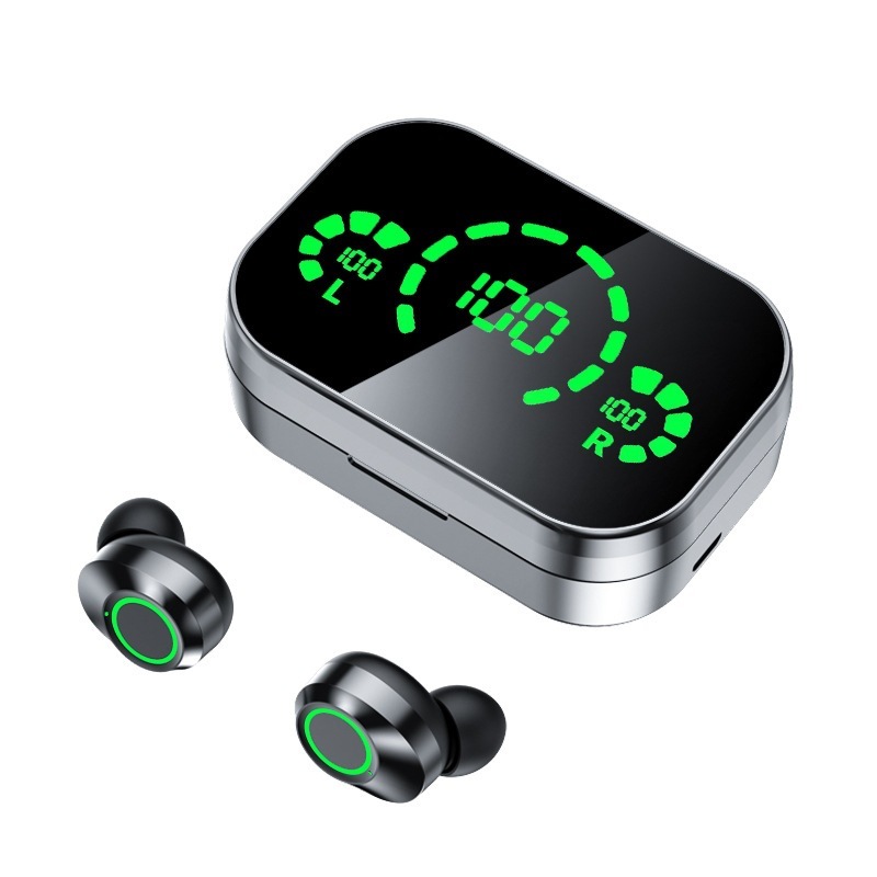 Kabelloses Bluetooth-Headset mit Smart Display und Licht