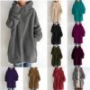 Damen-Hoodie-Sweatshirt mit durchgehendem Reißverschluss