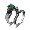 Personalisiertes Punk-Retro-Paarring-Set