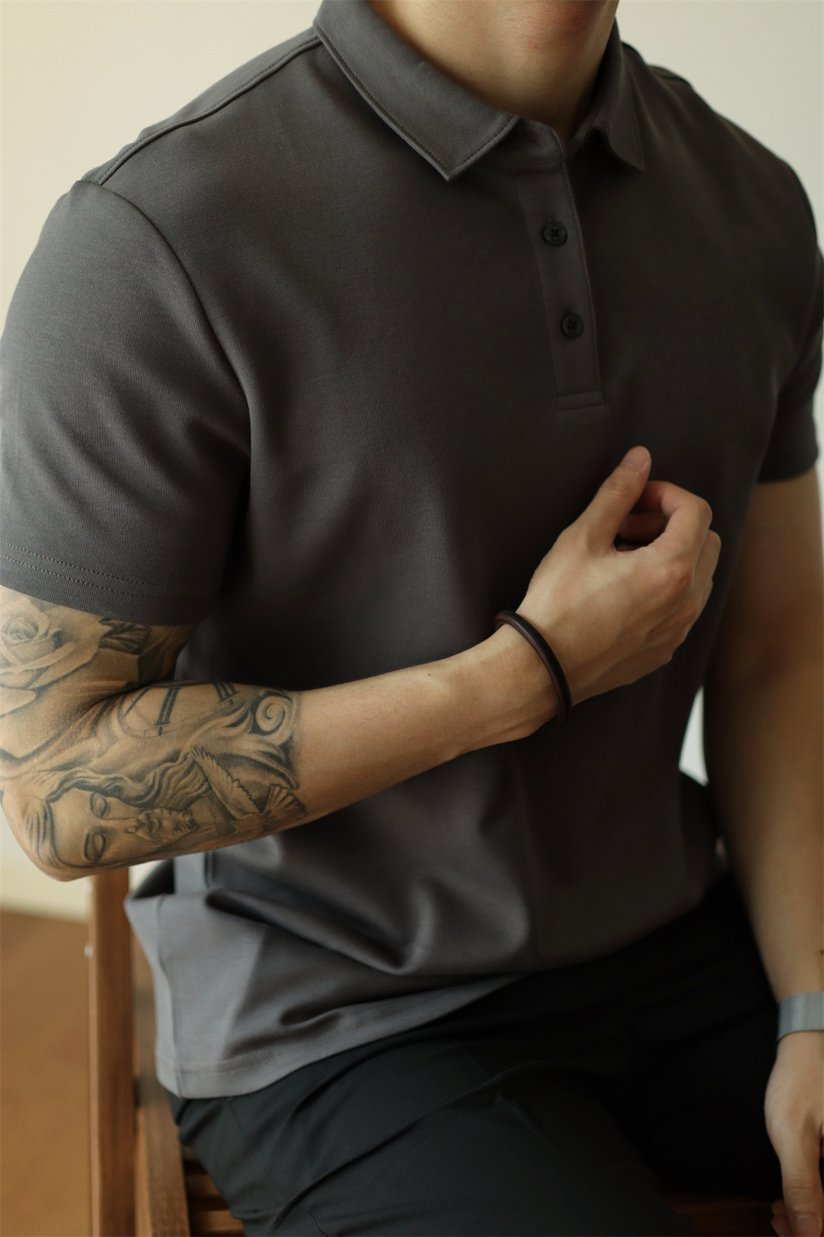Herren Poloshirt Revers Young Business Kurzarm