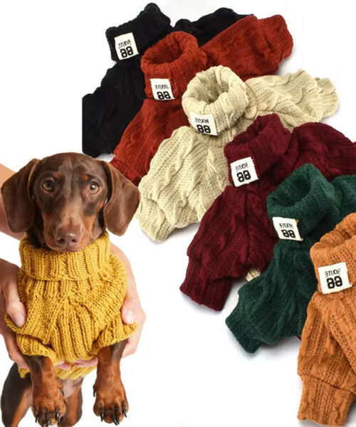 Hundepullover mit Rollkragen