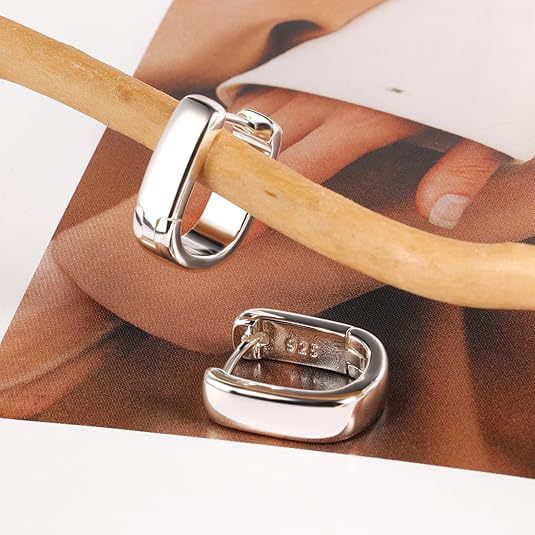 U-förmige hochwertige ovale Ohrringe für Damen