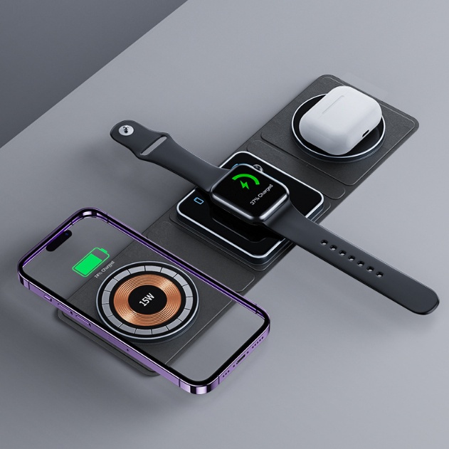 Magnetisches 3-in-1-Wireless-Ladegerät für iPhone