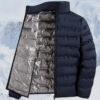 Warme Freizeit-Herren-Daunenjacke aus weißem Graphen-Material