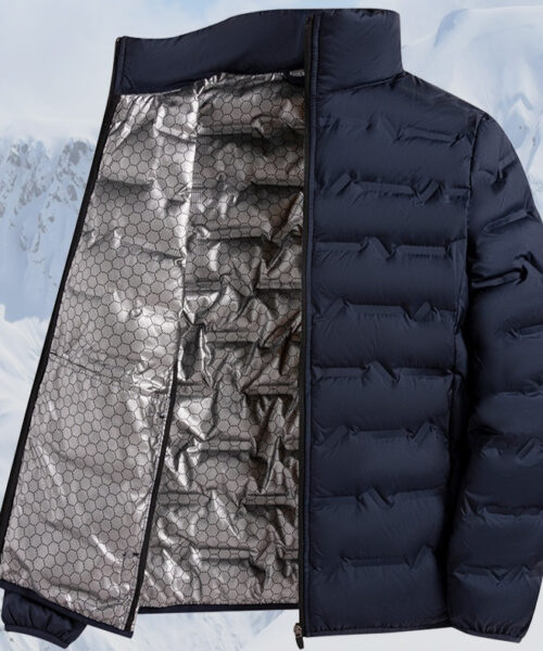 Warme Freizeit-Herren-Daunenjacke aus weißem Graphen-Material