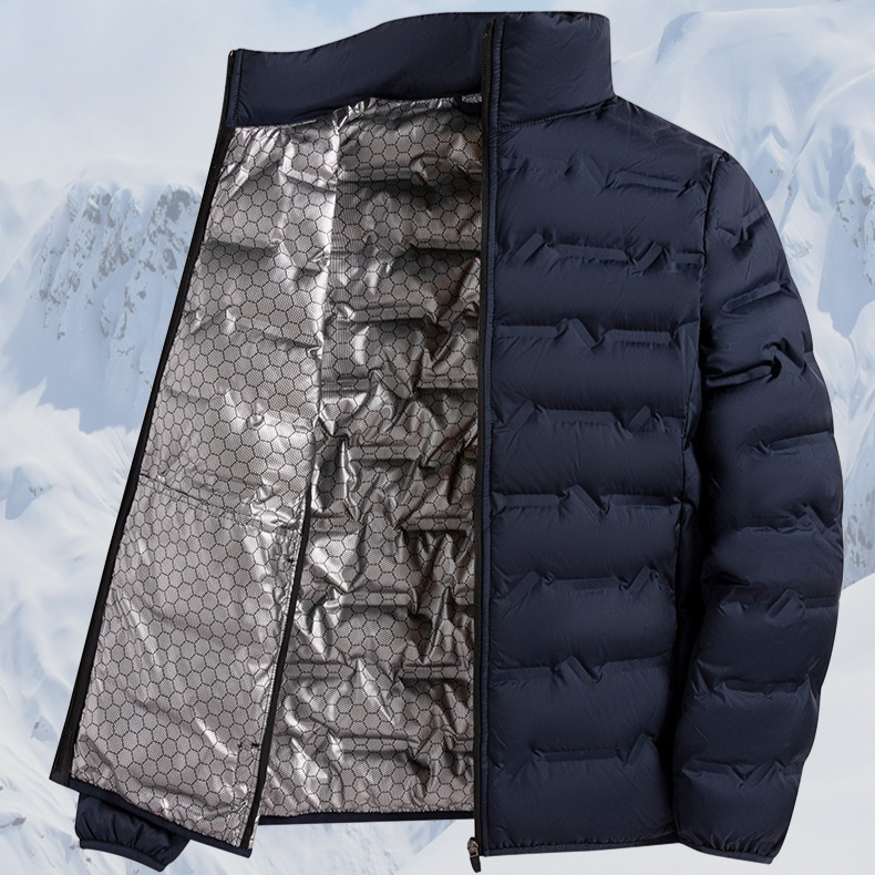 Warme Freizeit-Herren-Daunenjacke aus weißem Graphen-Material