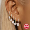 Klassische Diamant-Tropfenohrringe aus S925-Sterlingsilber