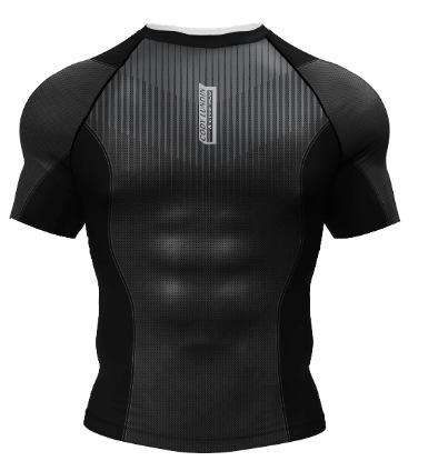 Herren-Kurzarmshirt mit 3D-Digitaldruck