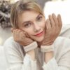 Warme Skihandschuhe aus Wildleder für Damen im Herbst und Winter