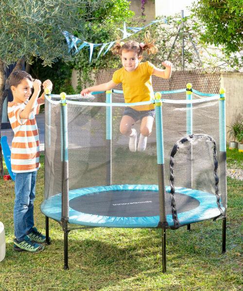 Kindertrampolin mit Sicherheitsnetz Kidine InnovaGoods