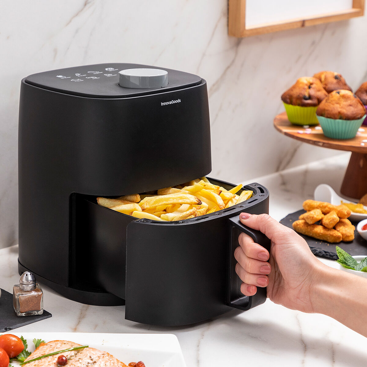 Luftfritteuse InnovaGoods Fryinn Lite 2000 Schwarz 1200 W 2 L
