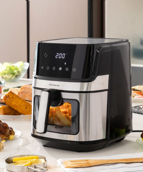 Luftfritteuse InnovaGoods Fryinn View 6500 Schwarz 1700 W 6