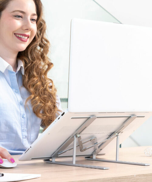 Klappbarer und verstellbarer Laptopständer Flastan InnovaGoods