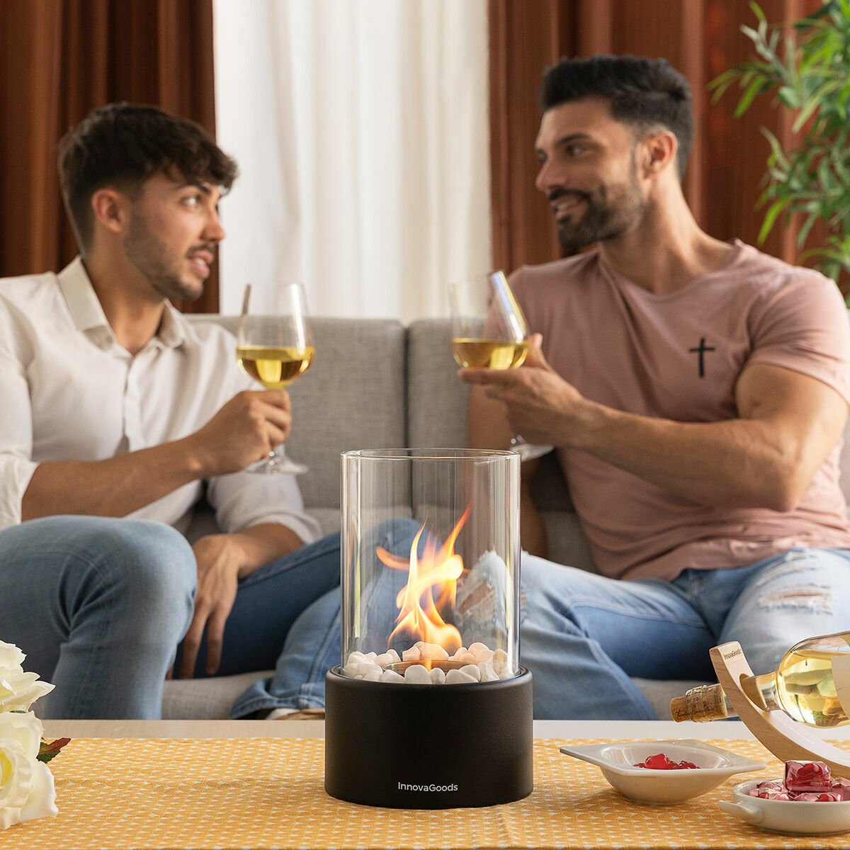 Dekorativer Bioethanol-Tischkamin Heatfir InnovaGoods