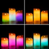 Mehrfarbige LED-Kerzen mit Flammeneffekt und Fernbedienung. Lendles InnovaGoods 3 Einheiten