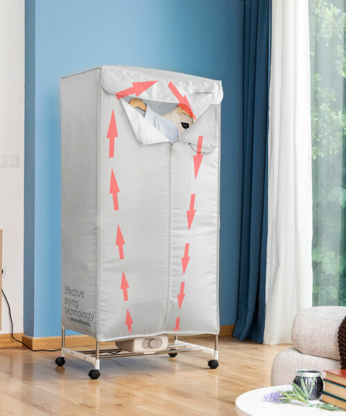 Tragbarer elektrischer Trockner mit 2 Ebenen Dupledry InnovaGoods 1200 W