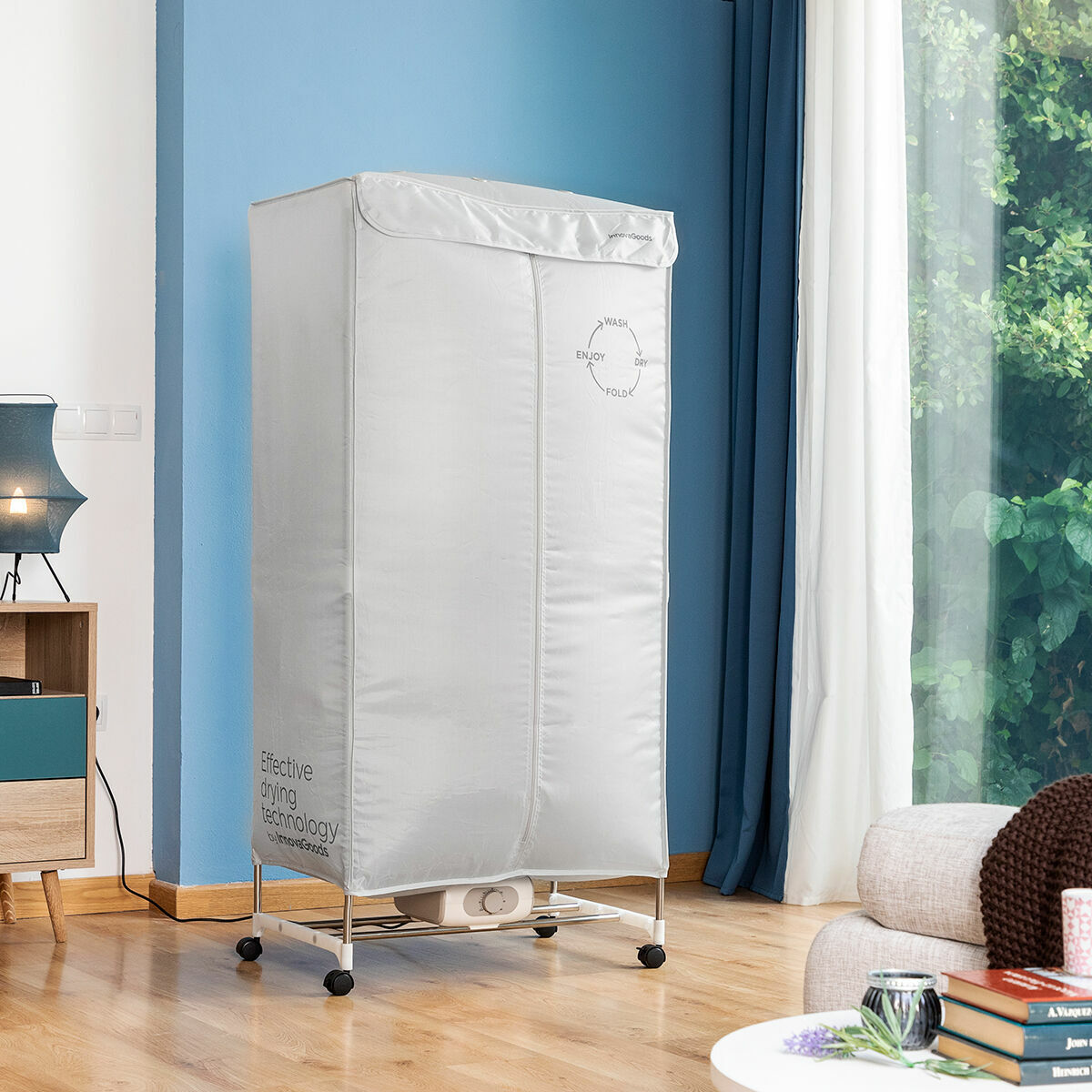 Tragbarer elektrischer Trockner mit 2 Ebenen Dupledry InnovaGoods 1200 W