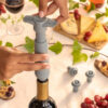 Vakuumpumpe und Weinverschlüsse Winuum InnovaGoods (4 Kappen)