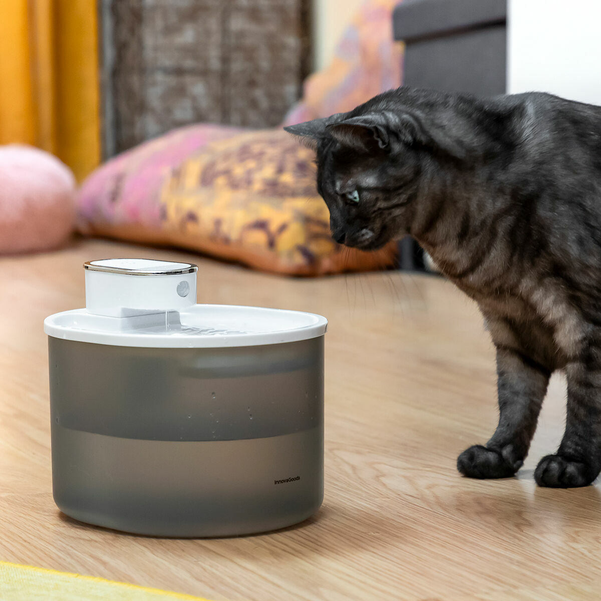 Wiederaufladbarer Katzenwasserbrunnen mit Sensor Refopet InnovaGoods