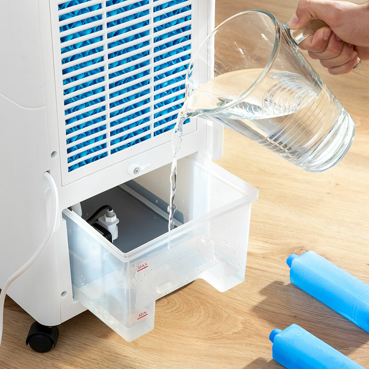 Tragbarer Multifunktions-Verdunstungsluftkühler Airvecove InnovaGoods 5 L 65 W